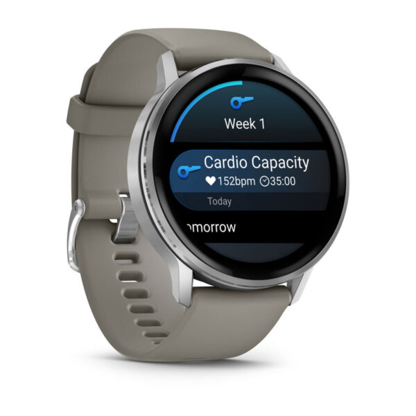 Garmin Venu 4 3,56 cm (1.4") AMOLED 45 mm Digitaal 454 x 454 Pixels Touchscreen Zilver Wifi GPS - Afbeelding 3