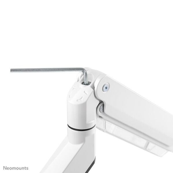 Neomounts NM-D775WHITEPLUS Monitorarm 10-49" - gasveer - Topfix - 180°-stop - Afbeelding 10
