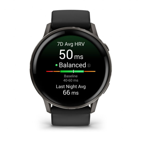 Garmin Venu 4 3,56 cm (1.4") AMOLED 45 mm Digitaal 454 x 454 Pixels Touchscreen Zwart Wifi GPS - Afbeelding 2