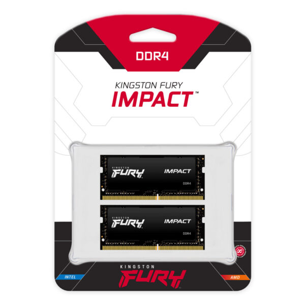 Kingston Technology FURY 64GB 3200MT/s DDR4 CL20 SODIMM (Kit of 2) Impact - Afbeelding 4