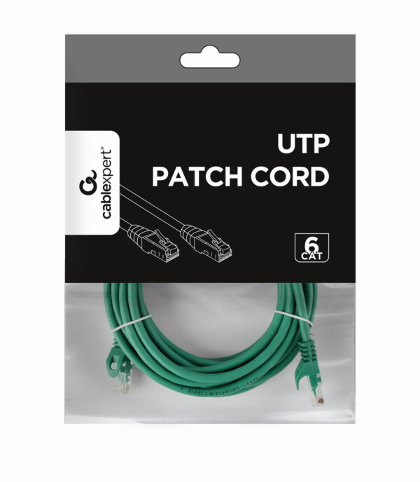 Gembird PP6U-5M netwerkkabel Groen Cat6 U/UTP (UTP) - Afbeelding 2
