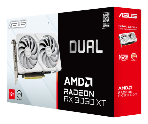 ASUS Dual -RX9060XT-16G-WHITE AMD Radeon RX 9060 XT 16 GB GDDR6 - Afbeelding 16