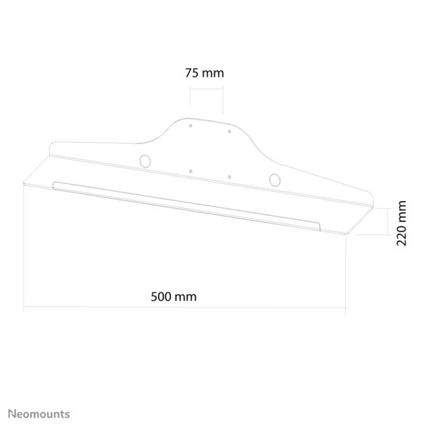 Neomounts KEYB-V050 Toetsenbord-/muishouder - b 50 cm - Afbeelding 3