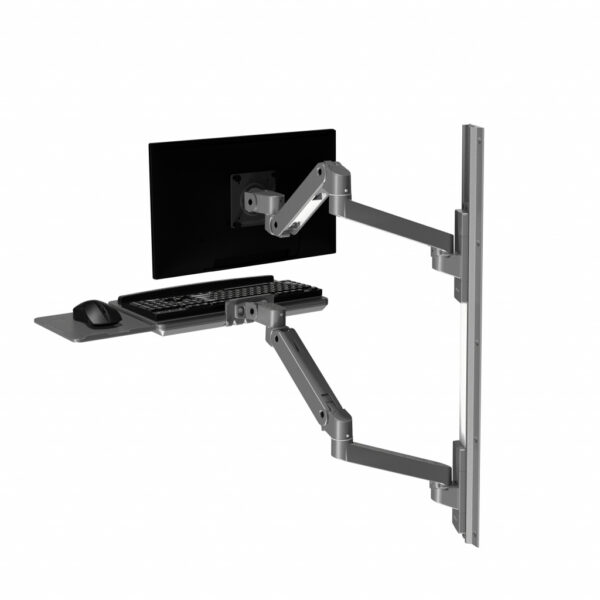 Ergotron LX Pro Series 45-696-293 flat panel bureau steun 86,4 cm (34") Muur Donkergrijs - Afbeelding 3
