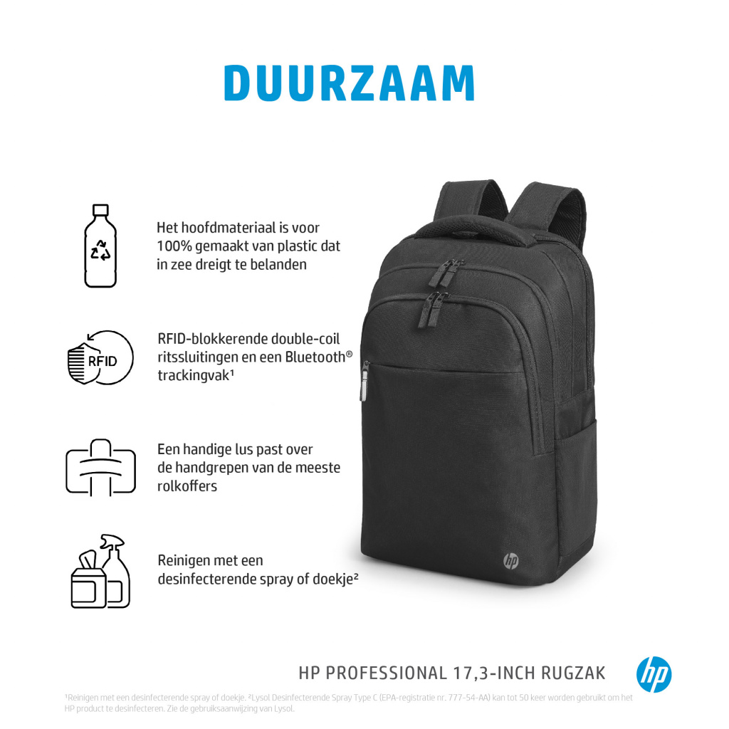 HP Professional 17,3-inch rugzak - Afbeelding 8