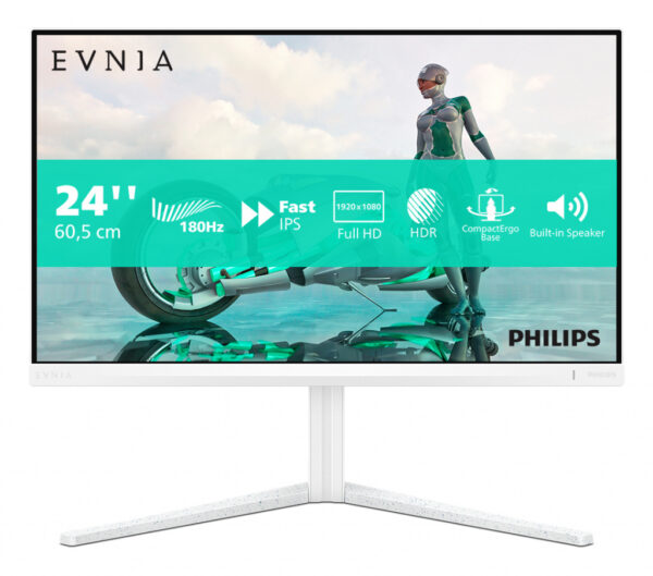 Philips Evnia 24M2N3201A/00 computer monitor 60,5 cm (23.8") 1920 x 1080 Pixels Full HD LCD Wit