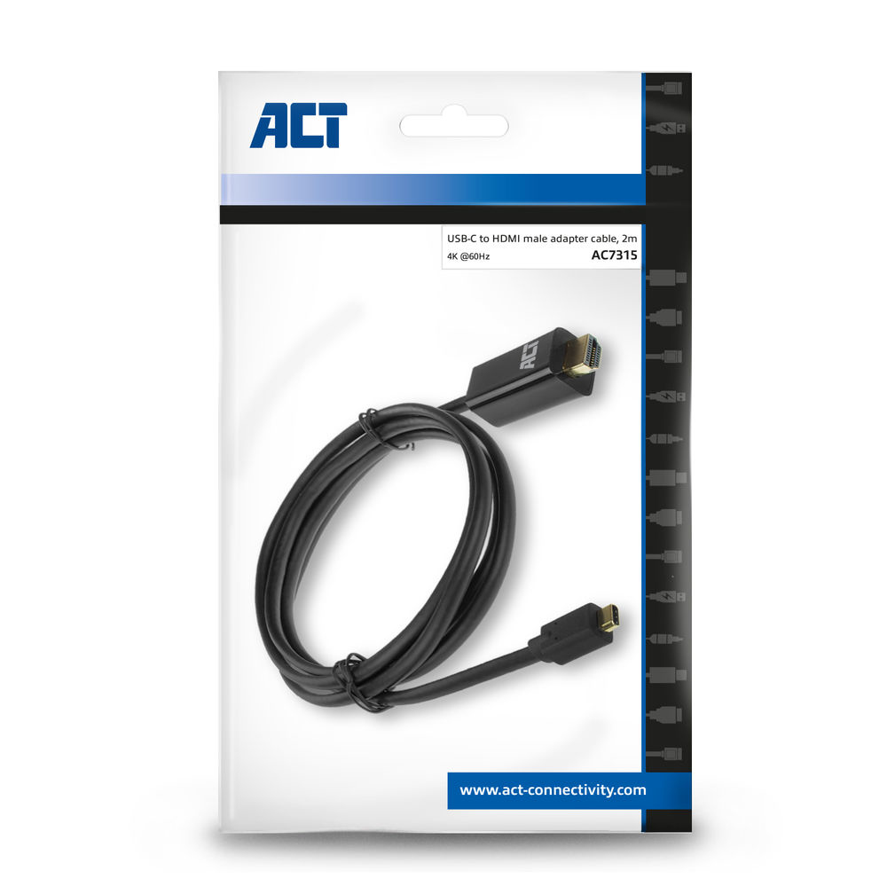 ACT USB-C naar HDMI kabel 2 meter - Afbeelding 4