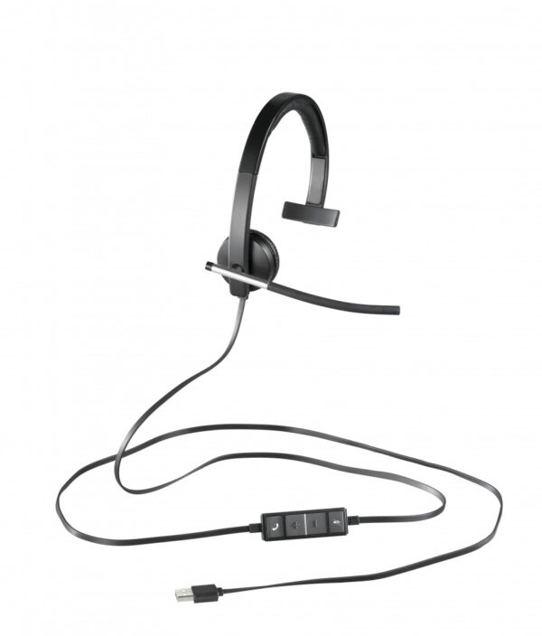 Logitech 981-000514 hoofdtelefoon/headset Bedraad Hoofdband Kantoor/callcenter USB Type-A Zwart, Zilver - Afbeelding 2