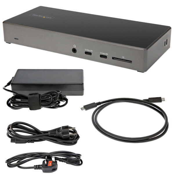 StarTech.com USB C Dock - Triple 4K Monitor USB Type-C Docking Station - 100W Power Delivery - DP 1.4 Alt Mode & DSC, 2x Display - Afbeelding 8