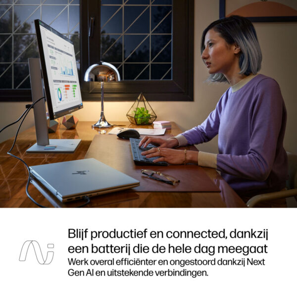 HP EliteBook 6 EB6G1q14AI X1P4210 14 32GB/1T PC NL Copilot+ PC Qualcomm Snapdragon X1P-42-100 Laptop 35,6 cm (14") WUXGA LPDDR5x - Afbeelding 12