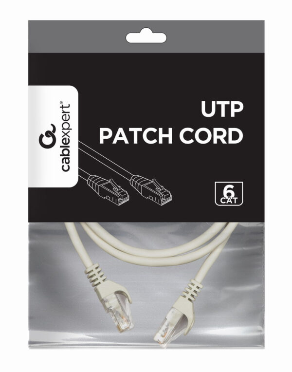Gembird PP6U-CU-1M netwerkkabel Grijs Cat6 U/UTP (UTP) - Afbeelding 3
