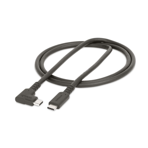 StarTech.com 1m USB-C Kabel, Robuuste Haakse USB 5Gbps Type C Kabel, 100W (5A) Power Delivery, 4K 60Hz DP Alt Mode - Thunderbolt - Afbeelding 10