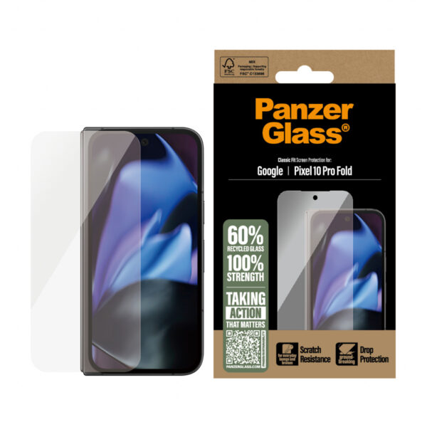 PanzerGlass ® Screen Protector Google Pixel 10 Pro Fold | Classic Fit Doorzichtige schermbeschermer 1 stuk(s) - Afbeelding 2