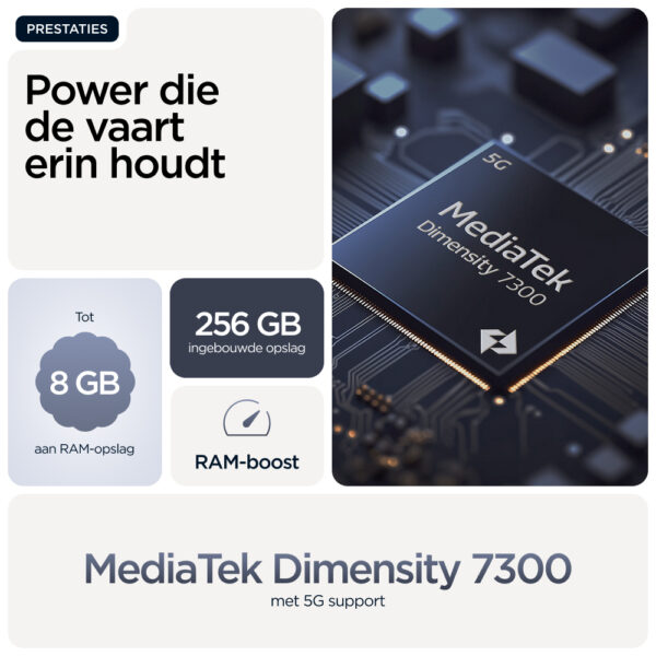 Motorola moto g86 5G 16,9 cm (6.67") Dual SIM Android 15 USB Type-C 8 GB 256 GB 5200 mAh Donkerblauw - Afbeelding 10