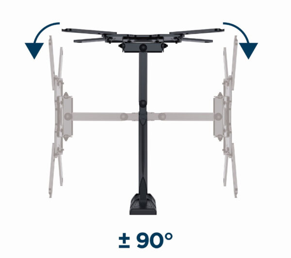 Gembird WM-55ST-01 tv-bevestiging 139,7 cm (55") Staal - Afbeelding 3