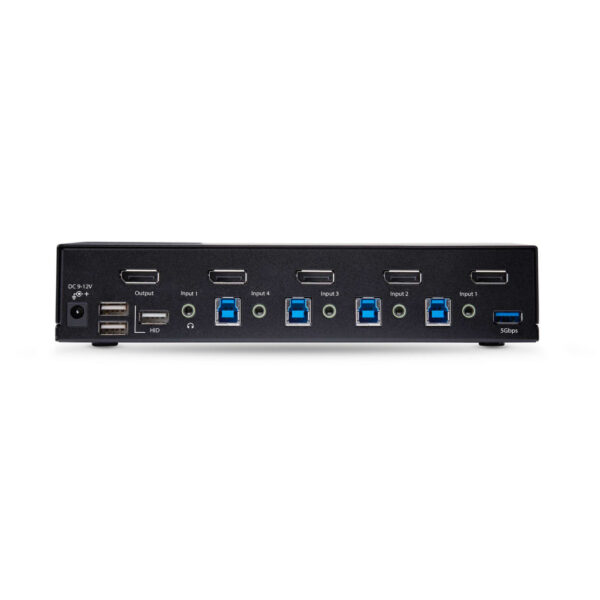StarTech.com 4-Port DisplayPort KVM Switch, 8K 60Hz / 4K 144Hz, Single Display, DP 1.4, 2x USB 3.0 Ports, 4x USB 2.0 HID Ports, - Afbeelding 5