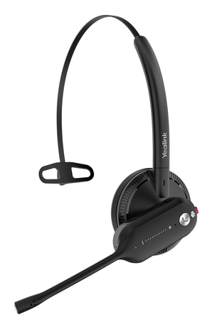 Yealink WH63 Portable UC Headset Draadloos oorhaak, Hoofdband, Neckband Kantoor/callcenter Oplaadhouder Zwart