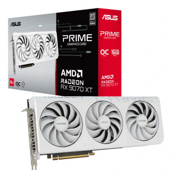ASUS Prime -RX9070XT-O16G-WHITE AMD Radeon RX 9070 XT 16 GB GDDR6 - Afbeelding 13