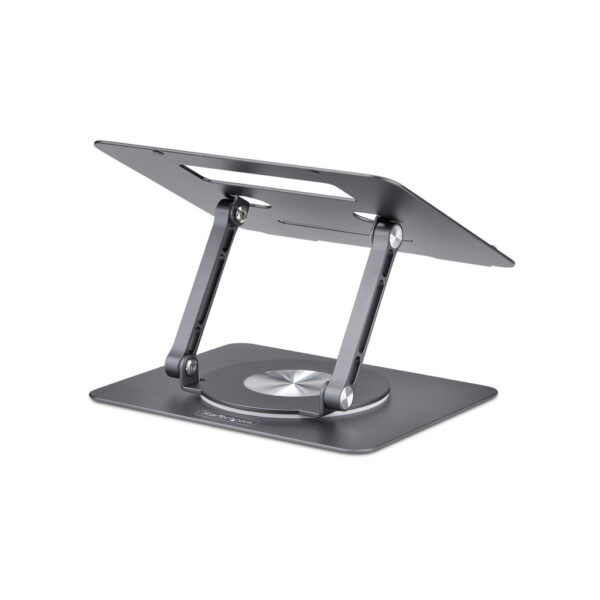 StarTech.com Draaibare Laptopstandaard, 360 Roterende Laptophouder voor Computer, Verhoogd plateau met Verstelbare Kanteling, Ma - Afbeelding 2