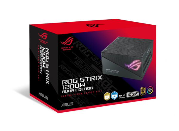 ASUS ROG STRIX 1200W Gold Aura Edition power supply unit 20+4 pin ATX ATX Zwart - Afbeelding 10