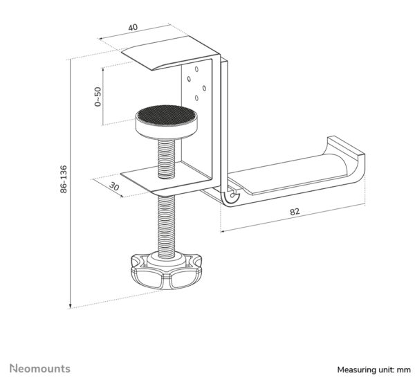 Neomounts ADS11-171SL Headset houder - universeel - Afbeelding 14