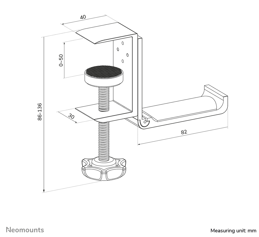Neomounts ADS11-171SL Headset houder - universeel - Afbeelding 14