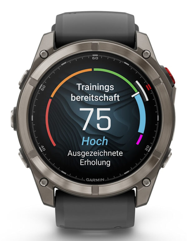 Garmin fēnix 8 Pro 3,56 cm (1.4") AMOLED 51 mm Digitaal 454 x 454 Pixels Touchscreen Grafiet, Titanium Wifi GPS - Afbeelding 7
