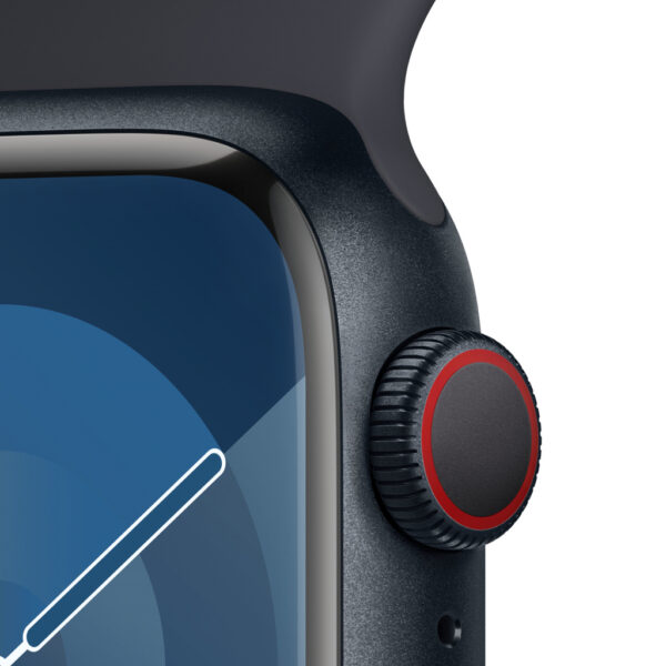 Apple Watch Series 9 41 mm Digitaal 352 x 430 Pixels Touchscreen 4G Zwart Wifi GPS - Afbeelding 3
