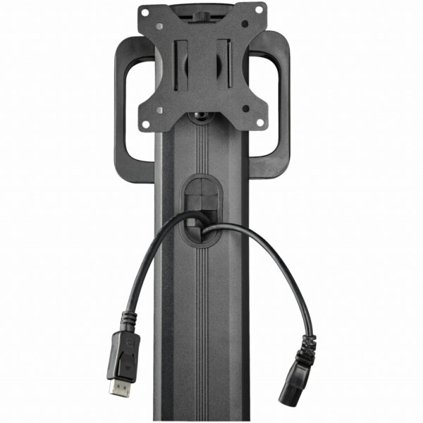 StarTech.com Mobiele Werkplek met Monitorsteun, CPU/PC Houder, Toetsenbord Lade - Ergonomisch Sta Bureau op Wielen - Mobiel Werk - Afbeelding 2