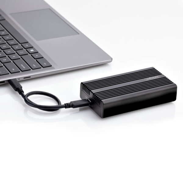 StarTech.com USB4 M.2 NVMe SSD Behuizing, 40Gbps, Externe USB-C / Thunderbolt NVMe SSD Behuizing, Aluminium Heatsink Behuizing, - Afbeelding 6