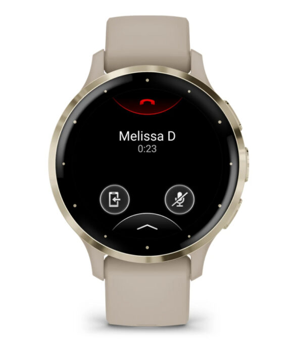 Garmin Venu 3S 3,05 cm (1.2") AMOLED 41 mm Digitaal 390 x 390 Pixels Touchscreen Goud, Grijs Wifi GPS - Afbeelding 2