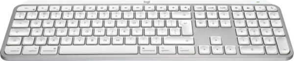 Logitech Master MX Keys S for Mac toetsenbord Kantoor RF-draadloos + Bluetooth QWERTY US International Aluminium, Wit - Afbeelding 2
