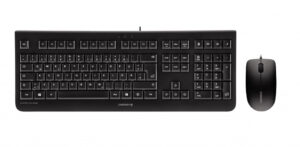 CHERRY DC 2000 toetsenbord Inclusief muis Universeel USB AZERTY Belgisch Zwart