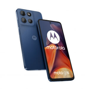 Motorola moto g15 17,1 cm (6.72") Dual SIM Android 15 4G USB Type-C 8 GB 256 GB 5200 mAh Marineblauw