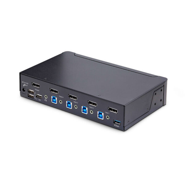 StarTech.com 4-Port DisplayPort KVM Switch, 8K 60Hz / 4K 144Hz, Single Display, DP 1.4, 2x USB 3.0 Ports, 4x USB 2.0 HID Ports, - Afbeelding 2