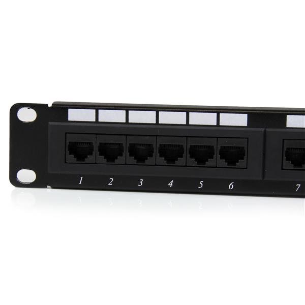 StarTech.com 24-poorts 1U in een rek te monteren Cat 6 110 patchpaneel - Afbeelding 2