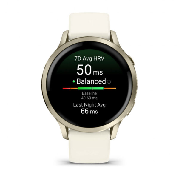 Garmin Venu 4 3,05 cm (1.2") AMOLED 41 mm Digitaal 390 x 390 Pixels Touchscreen Goud Wifi GPS - Afbeelding 2
