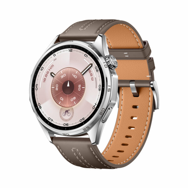 Huawei WATCH GT6 3,73 cm (1.47") AMOLED 46 mm Digitaal 466 x 466 Pixels Touchscreen Roestvrijstaal GPS - Afbeelding 2