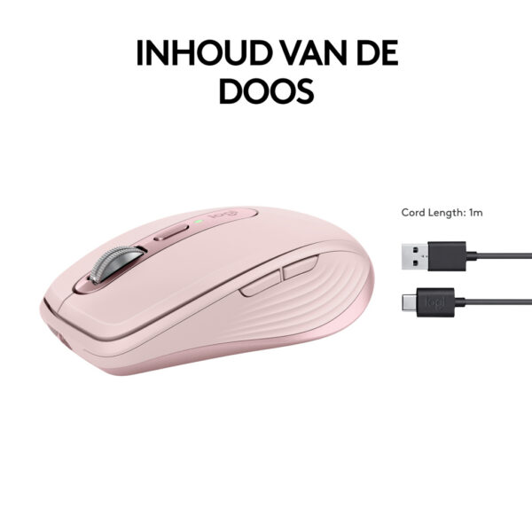Logitech 910-006931 muis Kantoor Rechtshandig RF-draadloos + Bluetooth Laser 8000 DPI - Afbeelding 2