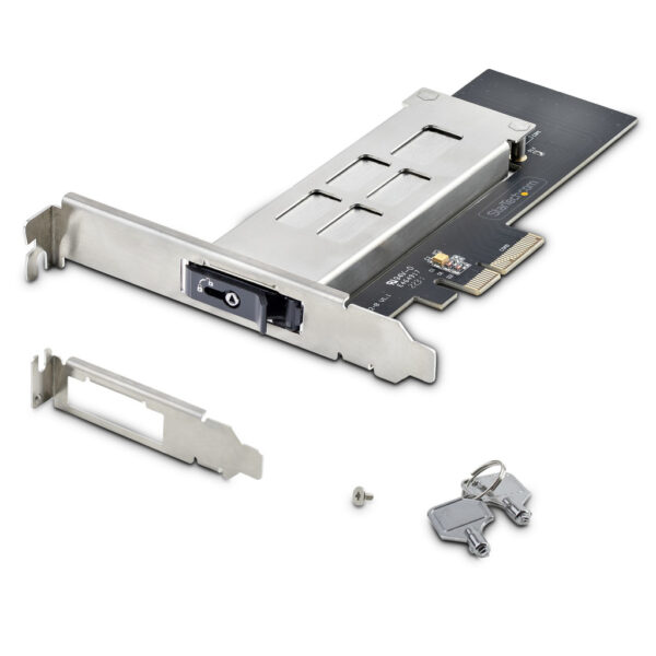 StarTech.com M.2 NVMe SSD naar PCIe x4 Hot-Swap Drive Bay met Verwisselbare Tray voor PCI Express Expansion Slot, Installatie zo - Afbeelding 10