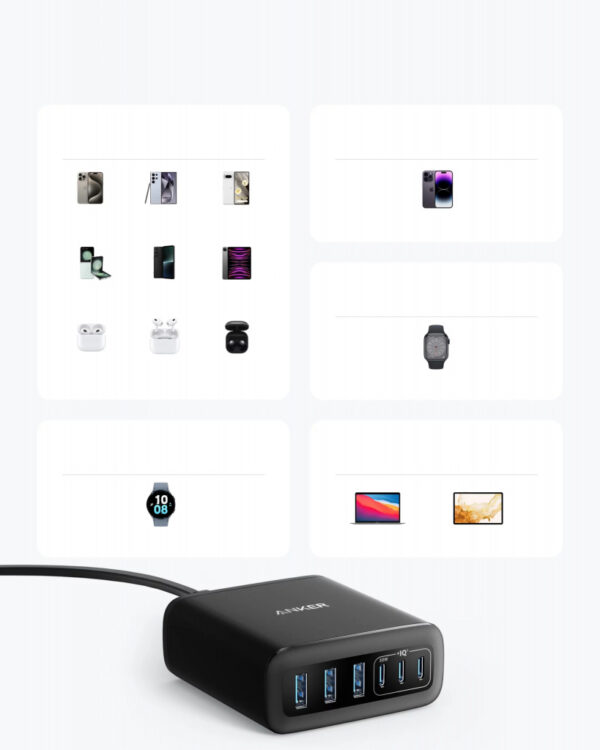 Anker GaN Universeel Zwart AC Binnen - Afbeelding 2