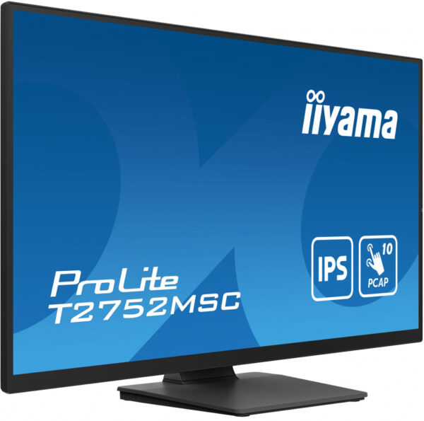 iiyama ProLite T2752MSC-B1 computer monitor 68,6 cm (27") 1920 x 1080 Pixels Full HD LED Touchscreen Zwart - Afbeelding 3