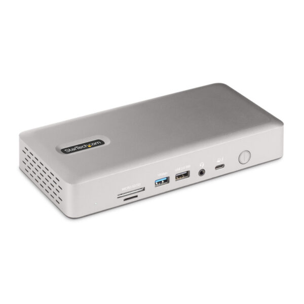 StarTech.com Thunderbolt 4 Multi-Monitor Docking Station, Quad/Triple/Dual Display Dock, 2x HDMI/2x DisplayPort, 7x USB Hub, 2.5