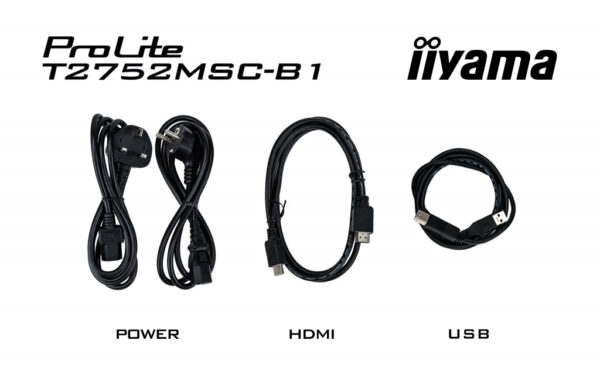 iiyama ProLite T2752MSC-B1 computer monitor 68,6 cm (27") 1920 x 1080 Pixels Full HD LED Touchscreen Zwart - Afbeelding 22