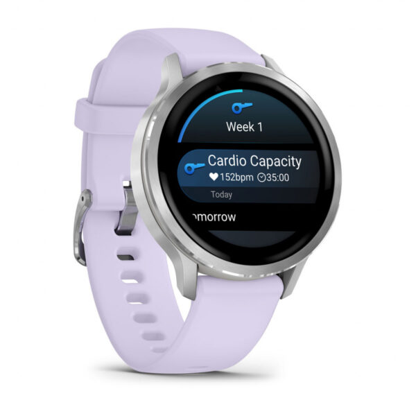 Garmin Venu 4 3,05 cm (1.2") AMOLED 41 mm Digitaal 390 x 390 Pixels Touchscreen Zilver Wifi GPS - Afbeelding 3