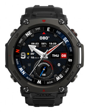 Amazfit T-Rex 3 Pro 3,81 cm (1.5") AMOLED 48 mm Digitaal Touchscreen Zwart GPS