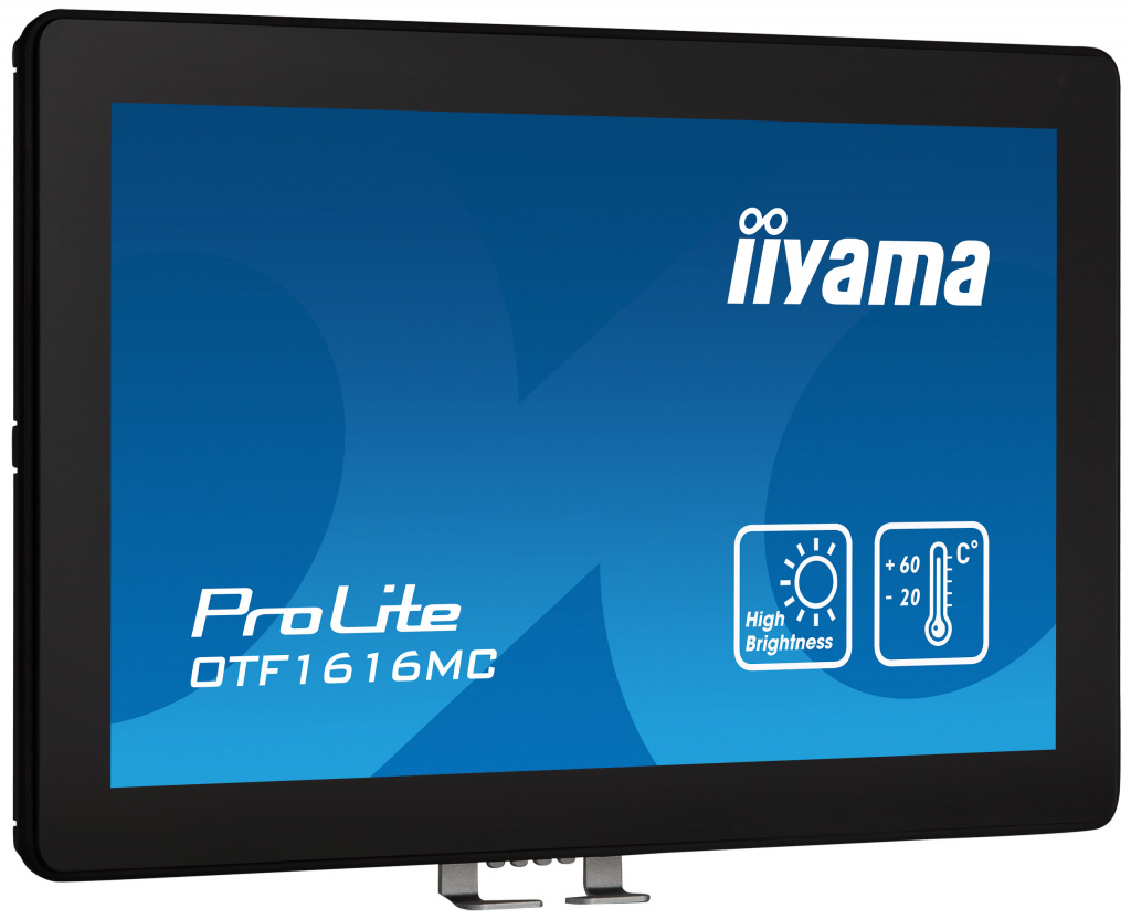 iiyama OTF1616MC-B1 beeldkrant Digitale signage flatscreen 39,6 cm (15.6") LCD 1100 cd/m² Full HD Zwart Touchscreen - Afbeelding 2