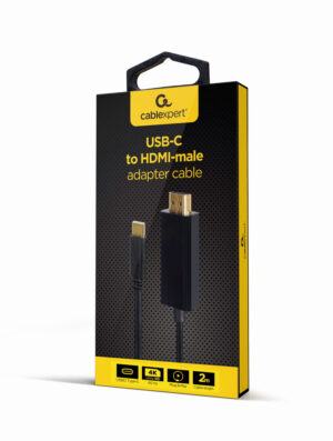 Gembird A-CM-HDMIM-02 HDMI kabel 2 m HDMI Type C (Mini) Zwart