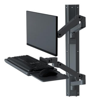 Ergotron LX Pro Series 45-696-293 flat panel bureau steun 86,4 cm (34") Muur Donkergrijs