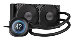 Corsair Nautilus 240 RS LCD Processor Alles-in-één vloeistofkoeler 12 cm Zwart 1 stuk(s)